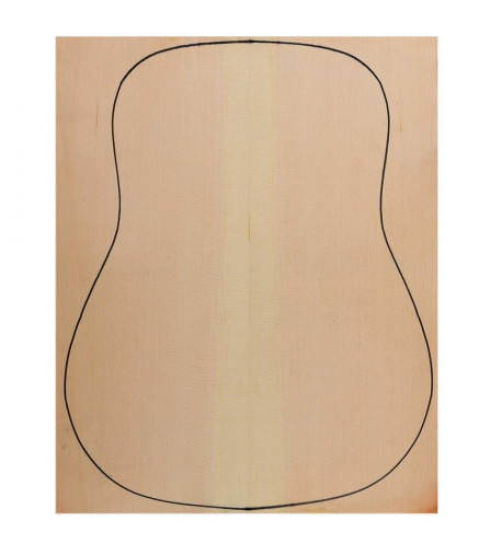 European Spruce + European Spruce Plywood Acoustic Guitar Top