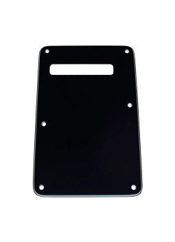 Slotted Tremolo Spring Cover Backplate Black 3-ply