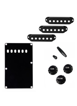 Plastic parts kit for Stratocaster® Black