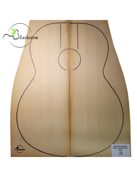 Tables Épicéa Engelmann Bearclaw Guitare Classique MB Exclusive Nº1