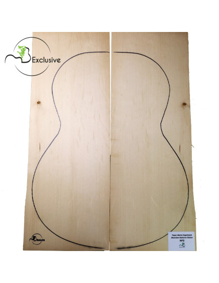 MB Exclusive Bearclaw Engelmann Spruce Classical Guitar Tops Nº 3