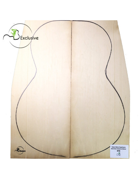MB Exclusive Bearclaw Engelmann Spruce Classical Guitar Tops Nº 8