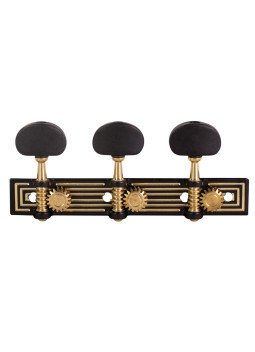 Mécanique Aparicio Guitare Classique Modèle Teruel Noir-Bronze/ Ébène|Maderas Barber