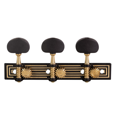 Aparicio Classical Guitar Machine Head Teruel Model Black-Bronze/Ebony