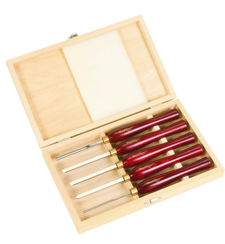 5 Mini Lathe Gouges Set Woodriver
