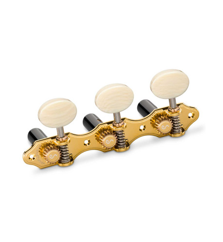 Mechanik Schaller GrandTune Classic Hauser Oro Polybone Post Negro | Maderas Barber