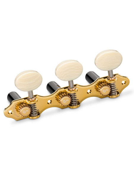 Meccanica Schaller GrandTune Classic Hauser Oro Polybone Post Negro | Maderas Barber