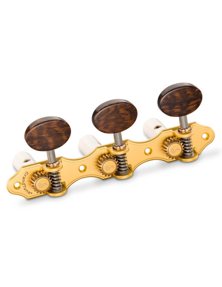 Clavijero Schaller GrandTune Classic Hauser Oro Satinado Snakewood Post Blanco | Maderas Barber