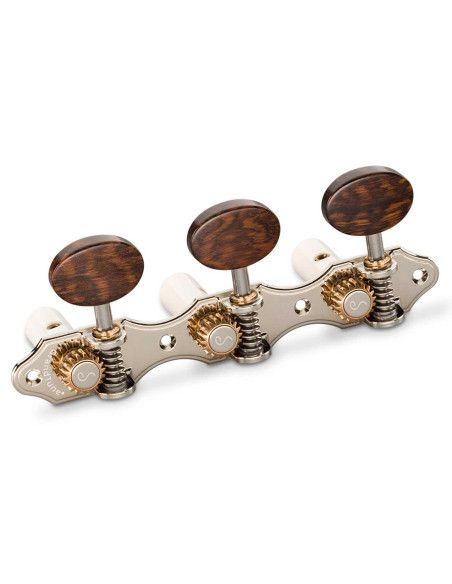 Meccanica Schaller GrandTune Classic Hauser Níquel Snakewood Post Blanco | Maderas Barber