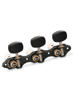 Clavijero Schaller GrandTune Classic Hauser Negro Cromado Acrílico Negro Post Blanco | Maderas Barber
