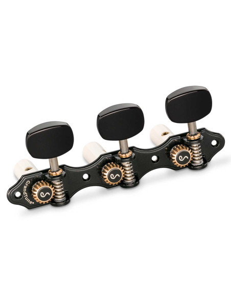 Mechanik Schaller GrandTune Classic Hauser Negro Cromado Acrílico Negro Post Blanco | Maderas Barber