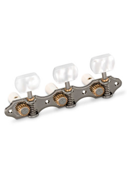 Meccanica Schaller GrandTune Classic Hauser Rutenio Botón Perlado Post Blanco| Maderas Barber