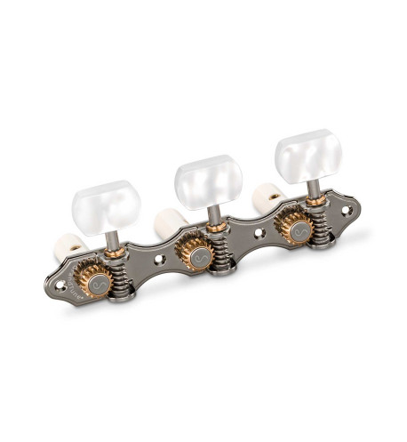 Mechanik Schaller GrandTune Classic Hauser Rutenio Botón Perlado Post Blanco| Maderas Barber