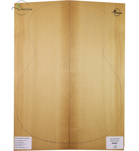 Tapa Adirondack Torrefactada Nº 000007 Guitarra Clásica MB Exclusive
