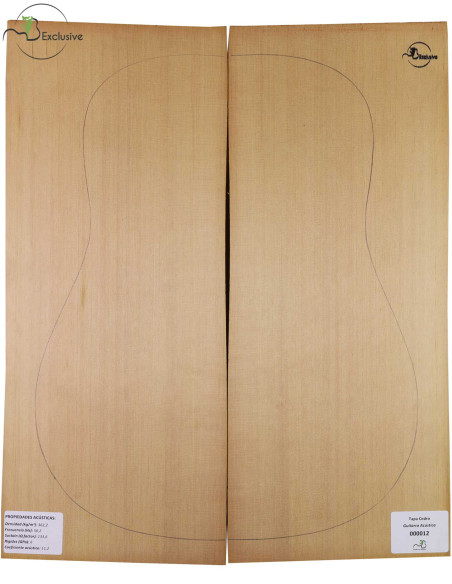 Tapa Cedro Rojo Nº 000012 Guitarra Acústica MB Exclusive
