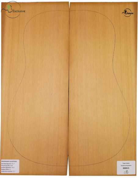 Tapa Cedro Rojo Nº 0000015 Guitarra Acústica MB Exclusive