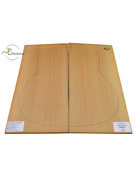 Tavola cedro rosso n. 000016 chitarra acustica MB Exclusive | Maderas Barber