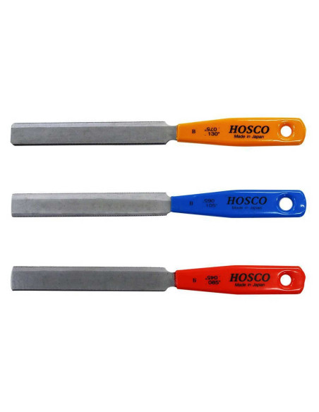 Set Feiles Ranura Sattel Bajo, set de 3 Hosco TL-NF3B | Maderas Barber