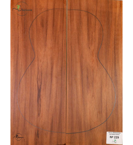 Madagascar Rosewood Set No. 229 for Classical Guitar MB Exclusive