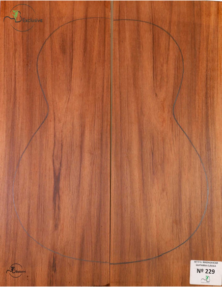 Madagascar Rosewood Set No. 229 for Classical Guitar MB Exclusive