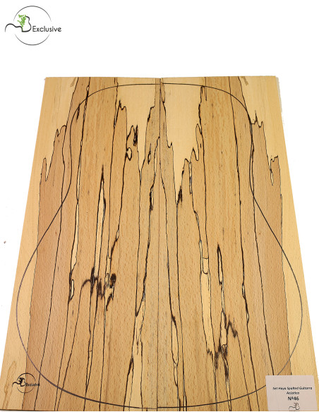 Set spalted Buche 46 Akustikgitarre | Maderas Barber