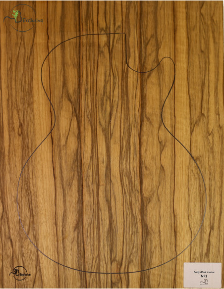 Cuerpo Black Limba Gitarre / E-Bass Nr.1| Maderas Barber