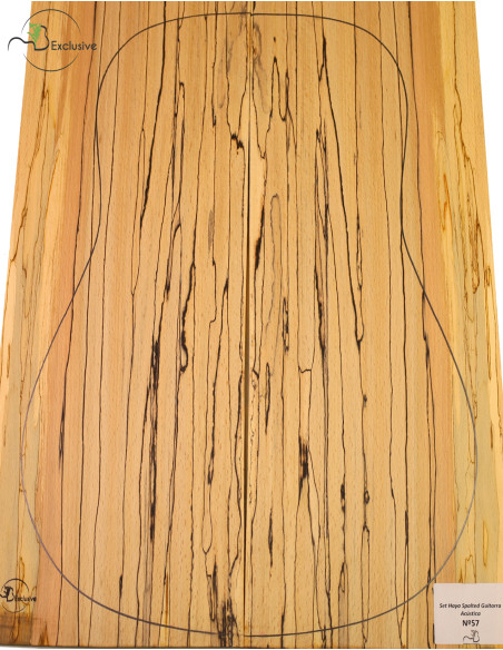 Spalted Beech Set Nº 57  MB Exclusive Acoustic Guitar | Maderas Barber