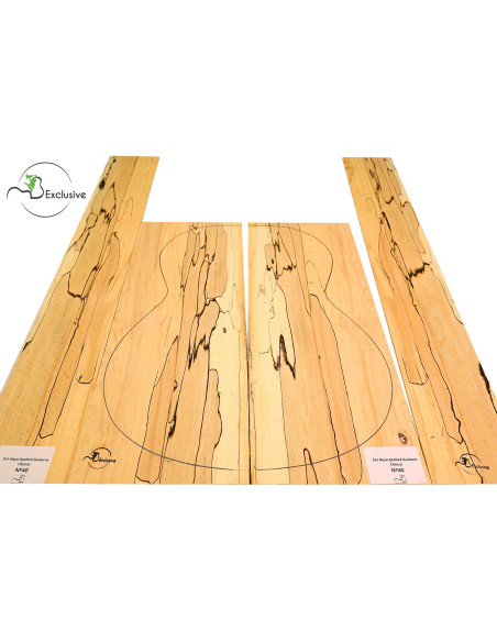 Set faggio spaltato chitarra classica MB Exclusive n.40 | Maderas Barber