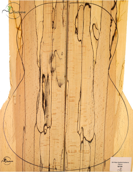 Spalted Beech Set Nº 39 Classical Guitar MB Exclusive | Maderas Barber