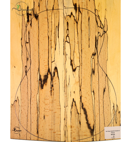 Juego Haya Spalted Guitarra Clásica MB Exclusive Nº33 | Maderas Barber