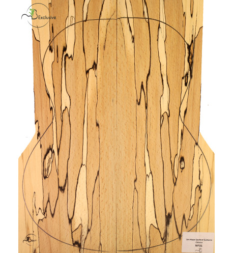 Juego Haya Spalted Guitarra Clásica MB Exclusive Nº31 | Maderas Barber