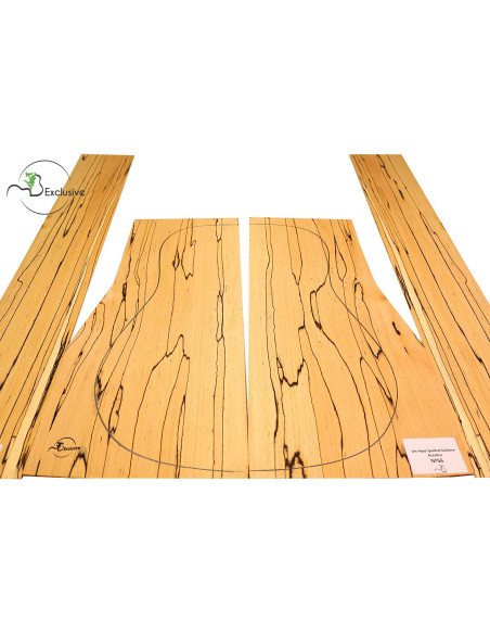 Set faggio spaltato chitarra acustica MB Exclusive n.56 | Maderas Barber