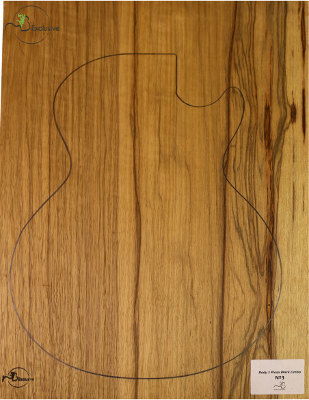 1 Piece Body Black Limba MB Exclusive Nº3 | Maderas Barber