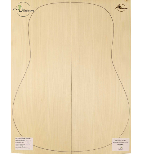 European Spruce Classical/Acoustic Guitar Top MB Exclusive Nº 000004