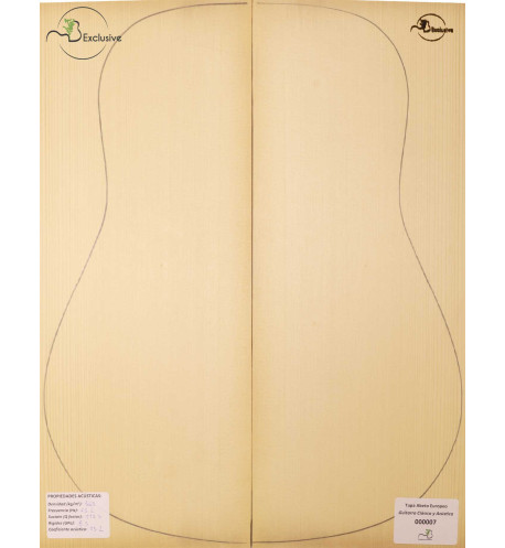 European Spruce Classical/Acoustic Guitar Top MB Exclusive Nº 000007