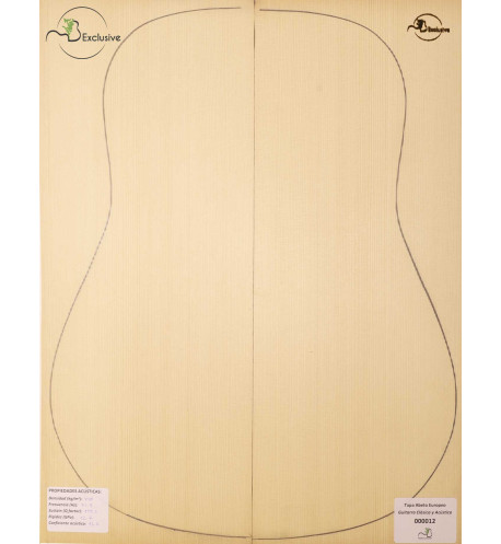 European Spruce Classical/Acoustic Guitar Top MB Exclusive Nº 000012
