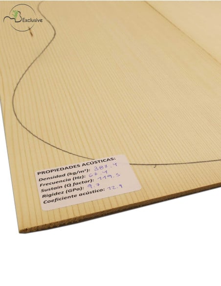 Table Épicéa Européen Nº 000013 Guitare Classique/Acoustique MB Exclusive