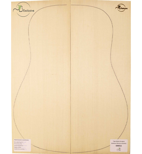 Tapa Abeto Europeo Nº 000016 Guitarra Clásica/Acústica MB Exclusive