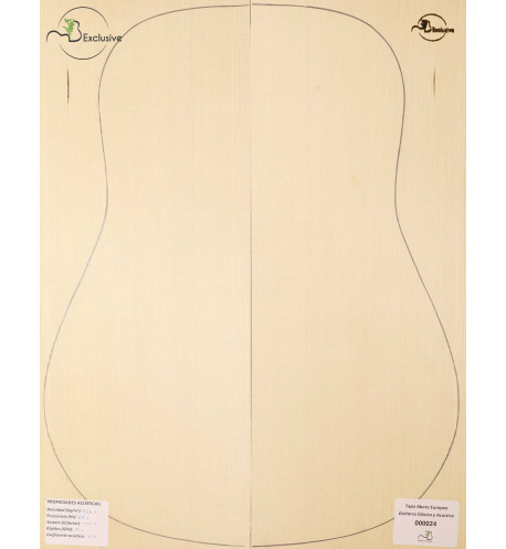 Tapa Abeto Europeo Nº 000024 Guitarra Clásica/Acústica MB Exclusive