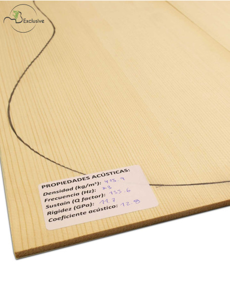 Table Épicéa Européen Nº 000040 Guitare Classique/Acoustique MB Exclusive