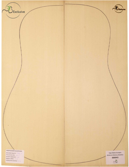 European Spruce Classical/Acoustic Guitar Top MB Exclusive Nº 000043