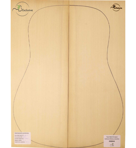 Table Épicéa Européen Nº 000044 Guitare Classique/Acoustique MB Exclusive