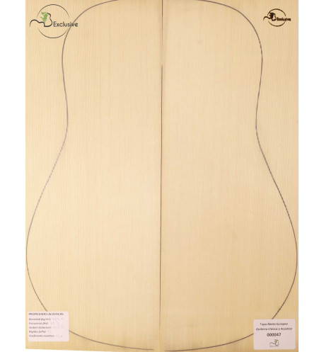 Tapa Abeto Europeo Nº 000047 Guitarra Clásica/Acústica MB Exclusive
