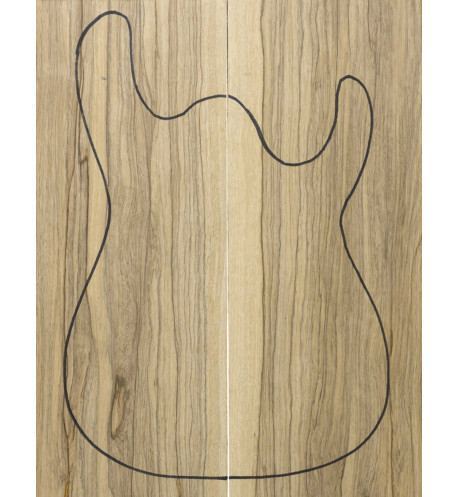 Carved Top Black Limba électrique