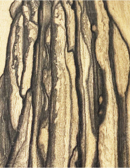 Feuille de Placage Pale Moon 0,5mm Marqueterie 800x110x0,5mm Maderas Barber