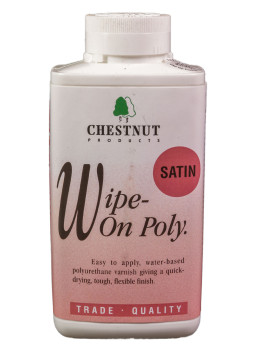 Vernis Wipe-On Poly 500ml Satin Chestnut