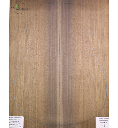 Set amerikanischer Nussbaum Akustikgitarre MB Exclusive Nr.93| Maderas Barber