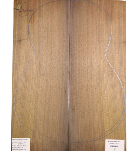 Jeu Noyer Américain MB Exclusive Nº 85 Guitare Classique|Maderas Barber