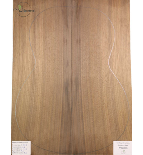 Set amerikanischer Nussbaum Konzertgitarre MB Exclusive Nr.83 | Maderas Barber