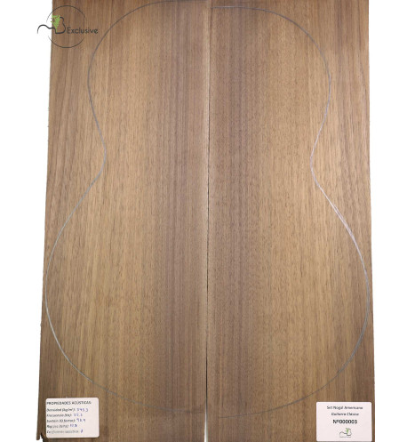 Set amerikanischer Nussbaum Konzertgitarre MB Exclusive Nr.80 | Maderas Barber